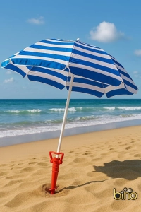 Ayarlanabilir Şemsiye Kazığı Plaj Bahçe Kamp İçin Kolay Sabitleme Aparatı Dayanıklı Modern Tasarım